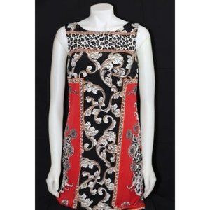 AGB Traditional Floral and Leopard Dress